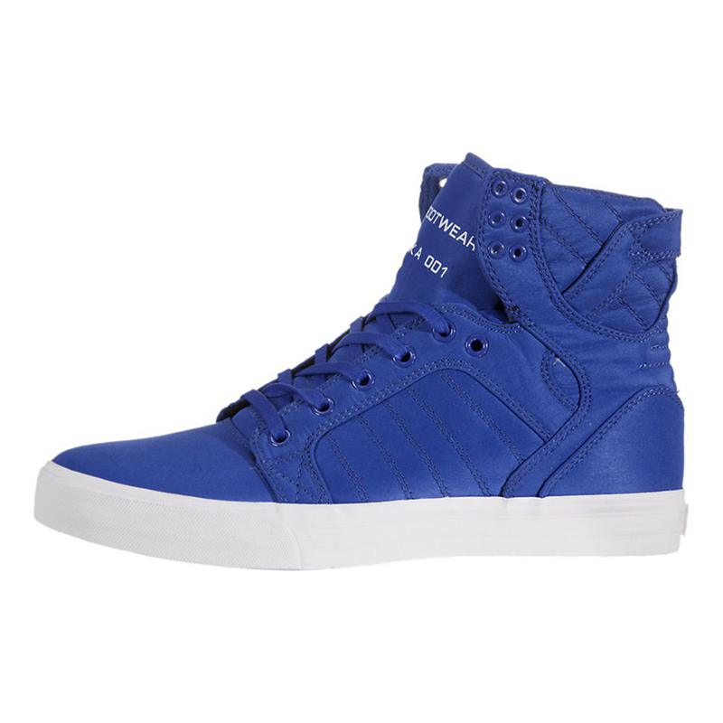 Buty Supra SKYTOP - Sneakersy Wysokie Damskie - Niebieskie (LPOK-37826)